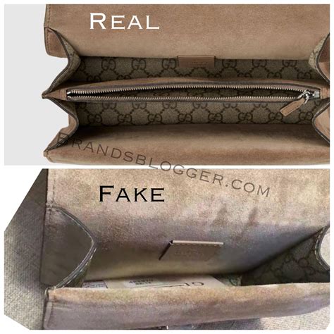 fake vs inside of a real gucci bag|inside a real gucci bag.